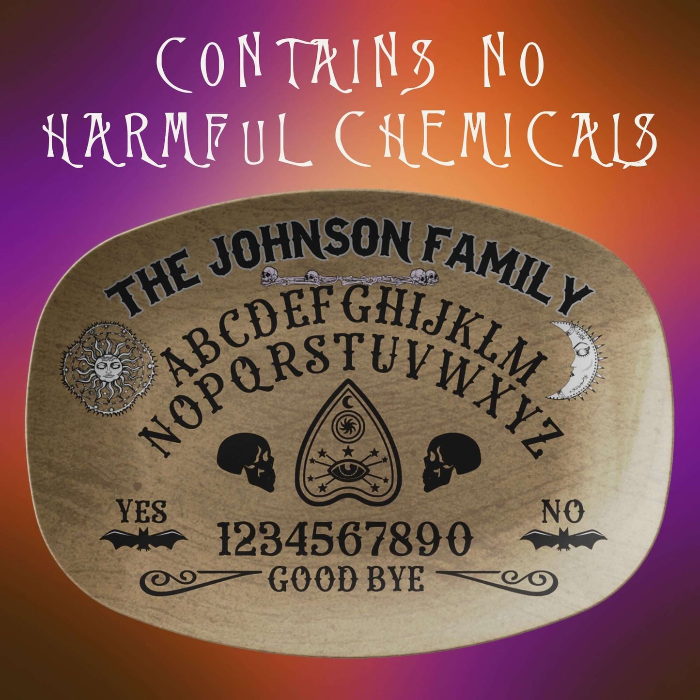 Ouija Board Personalized Platter, Custom Serving Tray