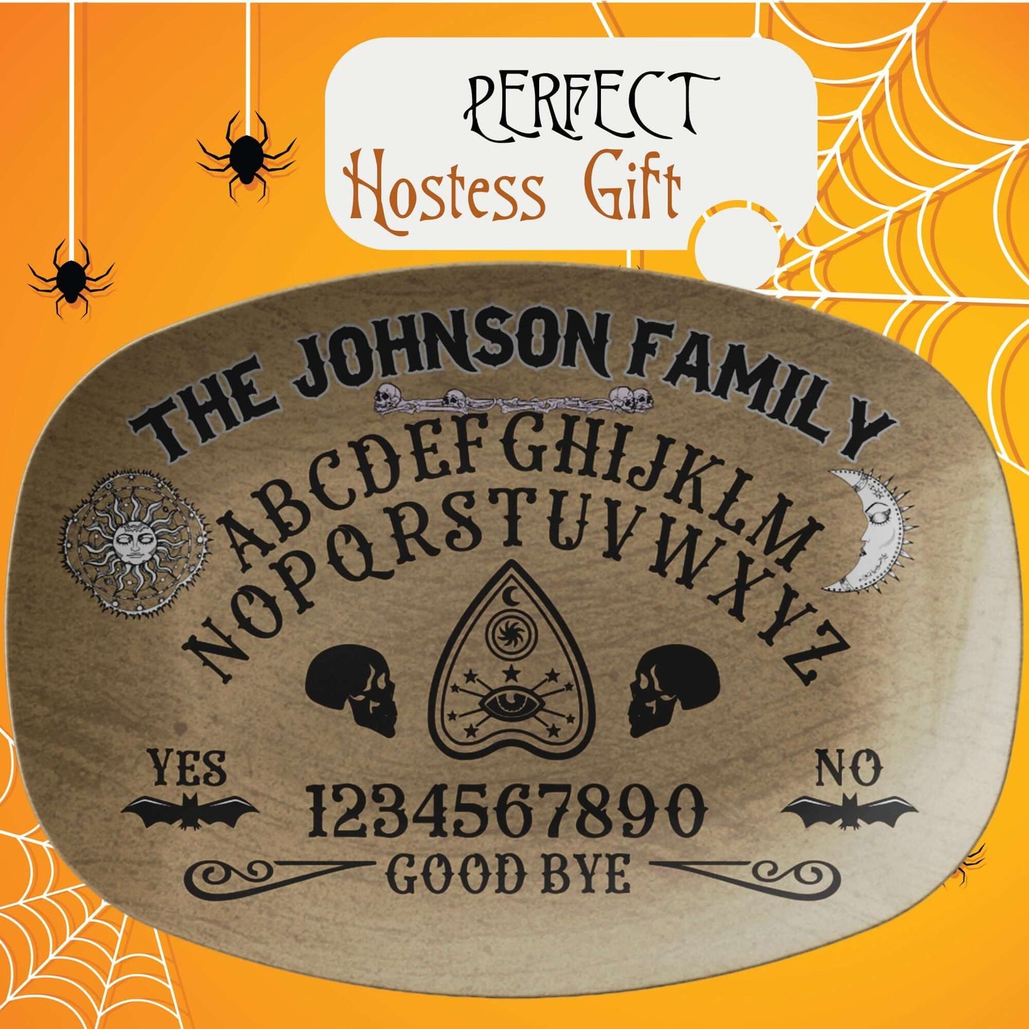 Ouija Board Personalized Platter, Custom Serving Tray