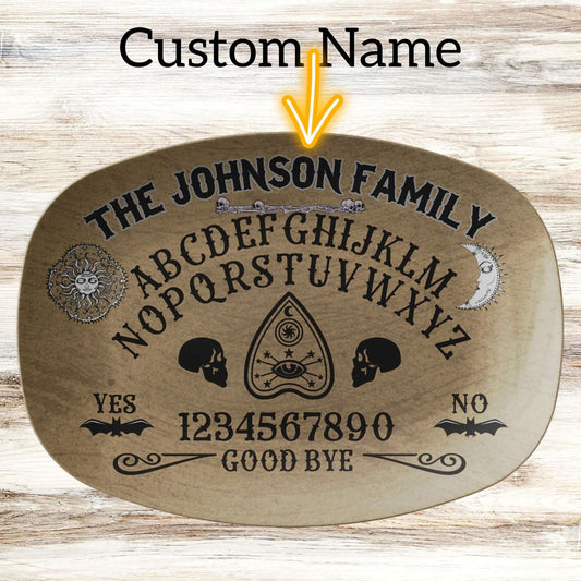 Ouija Board Personalized Platter, Custom Serving Tray