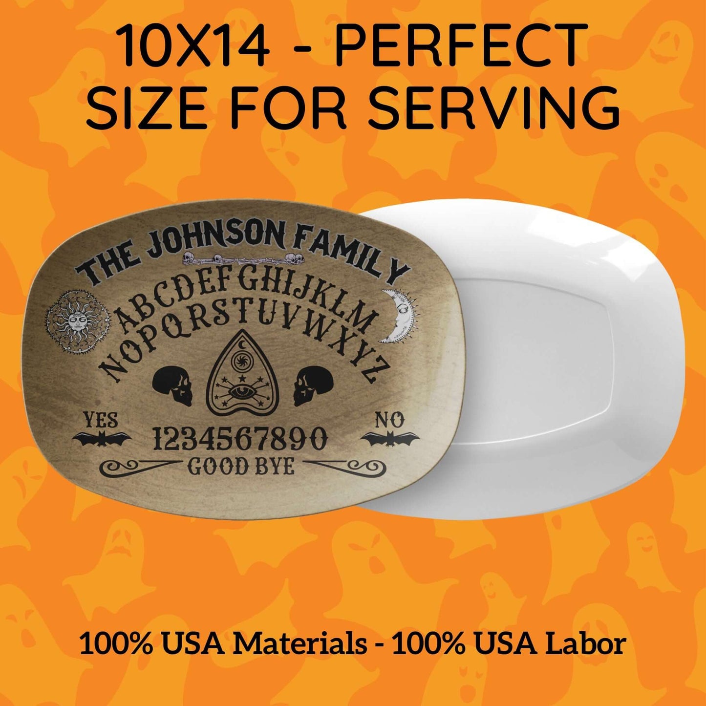 Ouija Board Personalized Platter, Custom Serving Tray