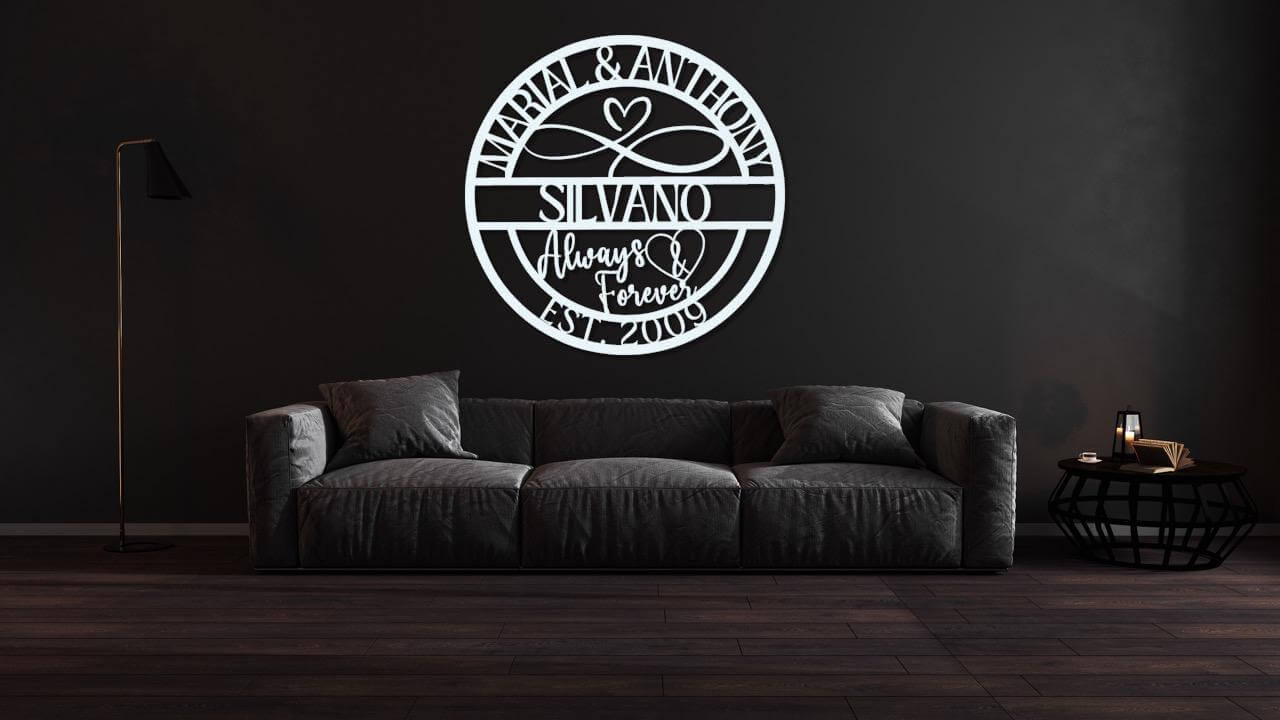 Infinite Love Always & Forever, Custom Wedding & Anniversary Gift
