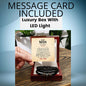 To My Man Vegan Leather Bracelet, With Personalized Card Stepped Up Dad