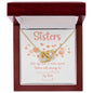 To My Sister, Necklace For Sister, Gift For Sister Birthday, Sister Gift Ideas, Interlocking hearts necklace, Sisters are always connected by their heart