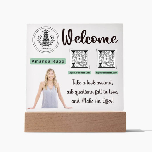 Open House Welcome, Custom Realtor Sign, Realtor Open House Marketing, Realtor Sign, Realtor Personalized