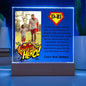 Dad Is My Superhero Personalized Photo Acrylic Plaque - Celebrate Your Dad With A Custom Keepsake