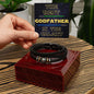 Leather Bracelet For The Best Godfather In The Galaxy