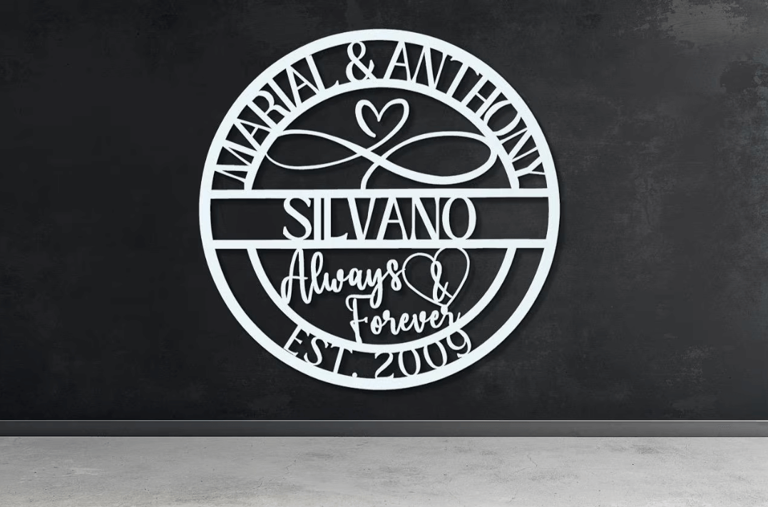 Infinite Love Always & Forever, Custom Wedding & Anniversary Gift