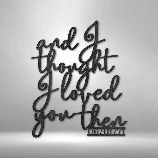 Ever Growing Love Metal Wall Art Quote