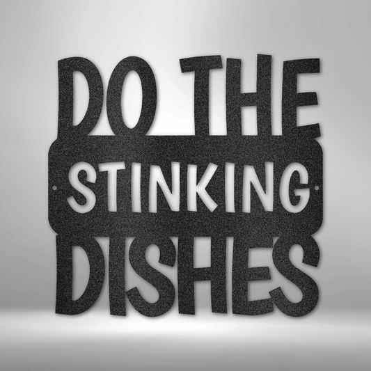 Do the Dishes Quote Metal Wall Art Quote