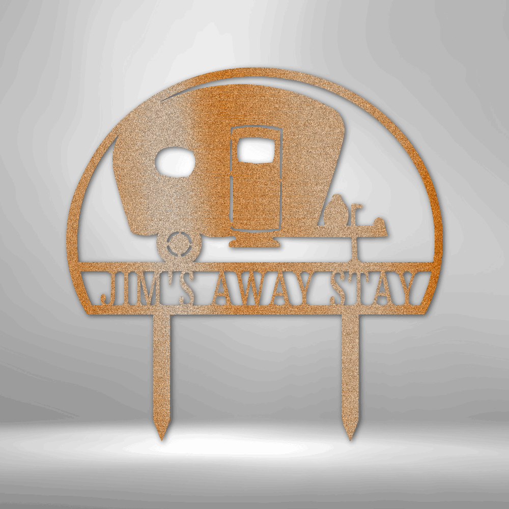 Camper Yard Monogram Camper Yard Stake Sign