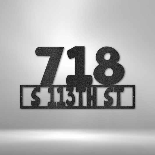 Address Metal Sign - Custom Address & Street Sign