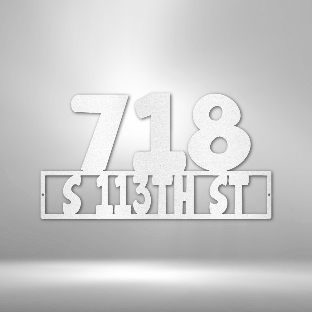 Address Metal Sign - Custom Address & Street Sign