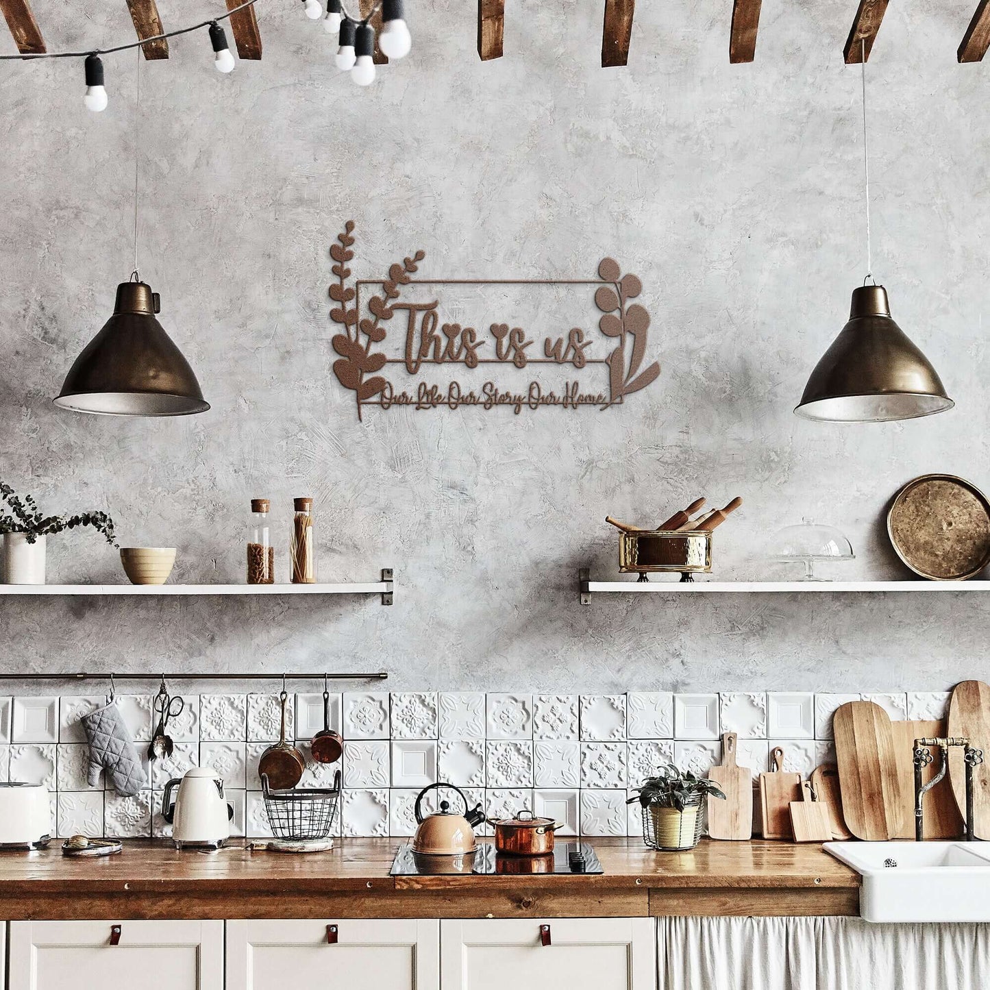 This Is Us Our Life Our Story Our Home Metal Wall Art - Steel Art Sign Home Decor