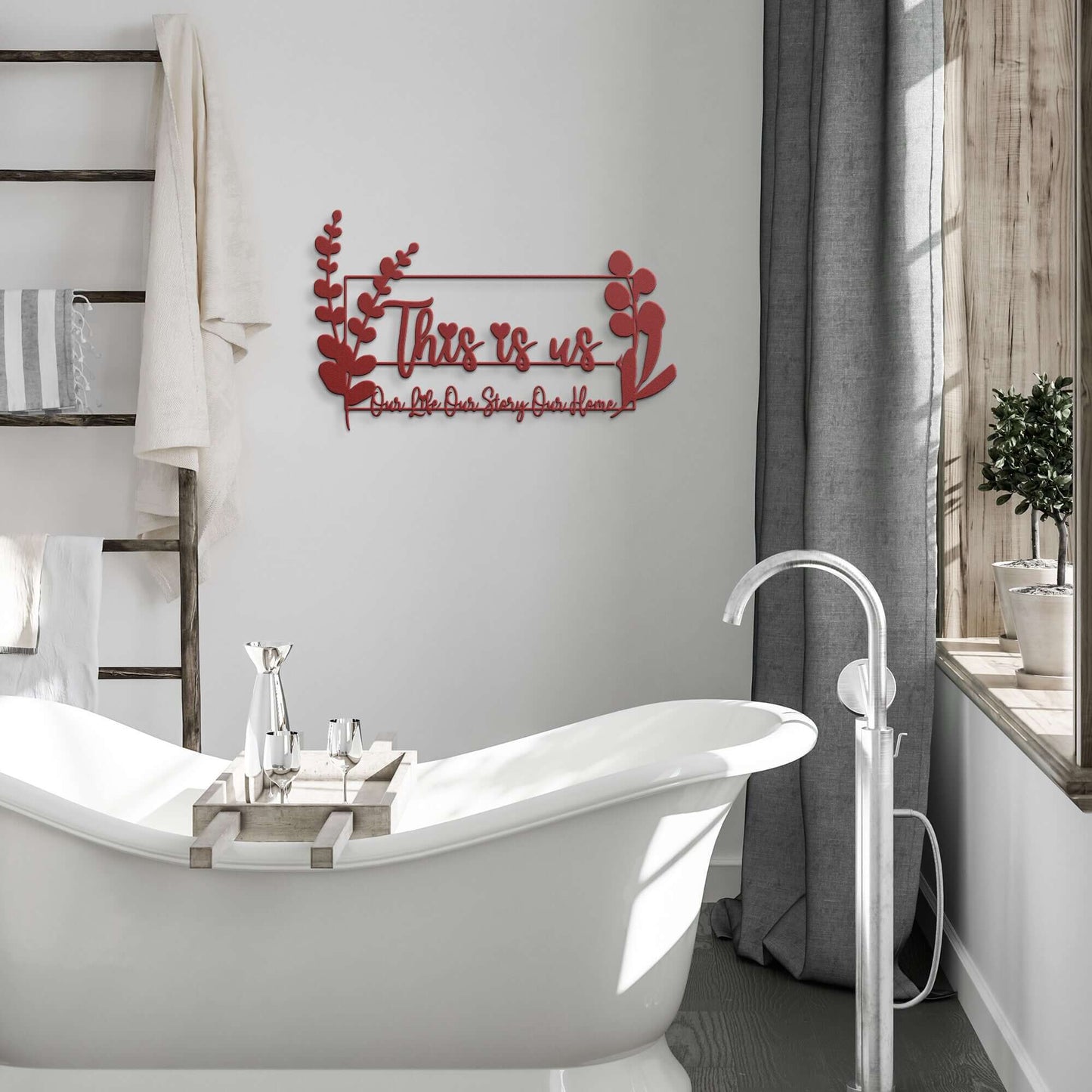 This Is Us Our Life Our Story Our Home Metal Wall Art - Steel Art Sign Home Decor