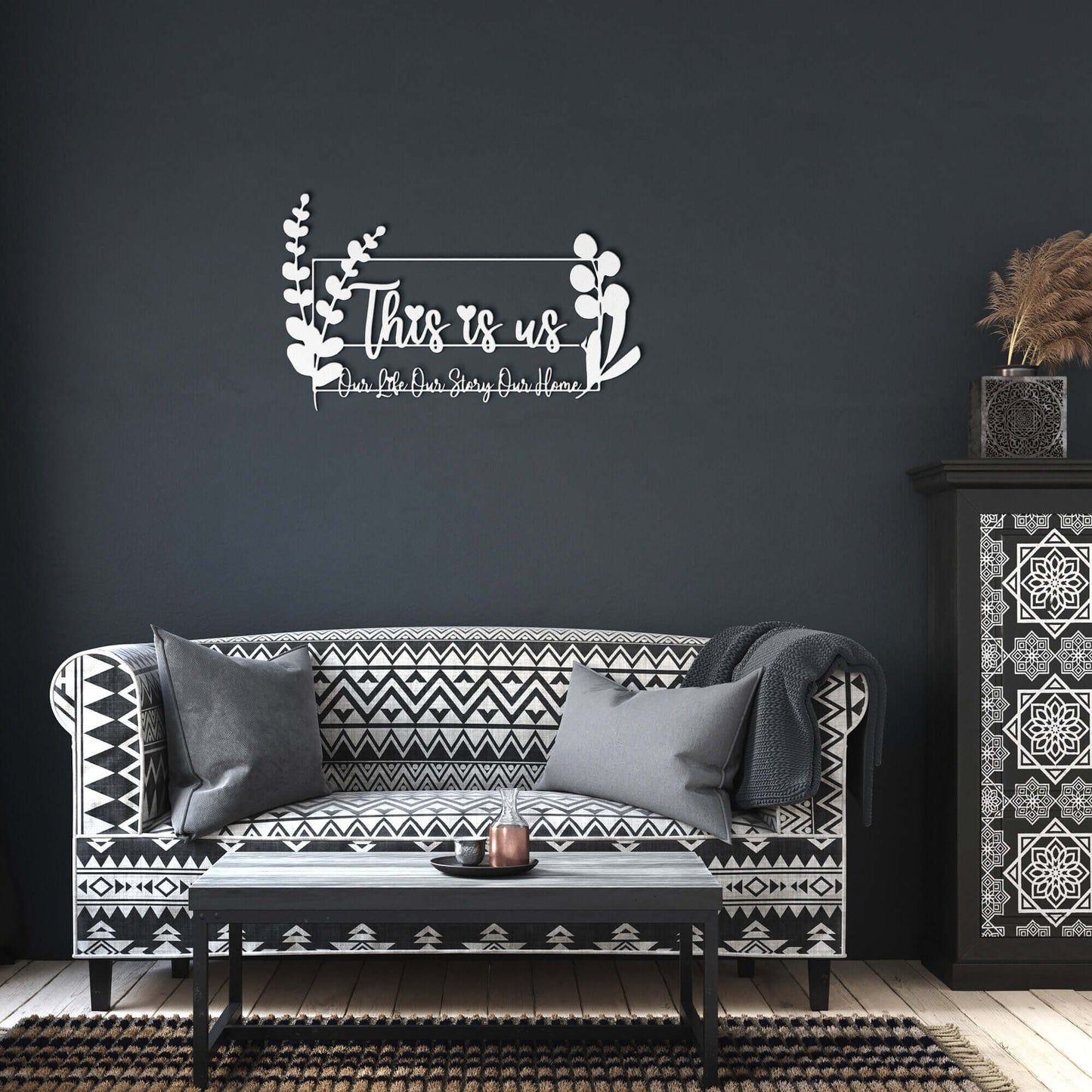 This Is Us Our Life Our Story Our Home Metal Wall Art - Steel Art Sign Home Decor