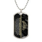 To My Badass Daughter Whenever You Feel Unloved Straighten Your Crown Dog Tag