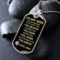 To My Son - Always Remember Your Are Braver Than You Believe - Dog Tag Necklace From Dad