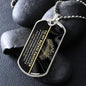To My Badass Daughter Whenever You Feel Unloved Straighten Your Crown Dog Tag