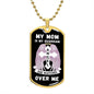 Wings Dog Tag Necklace My Mom Is My Guardian Angel She Watches Over Me