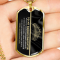 To My Badass Daughter Whenever You Feel Unloved Straighten Your Crown Dog Tag