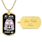 Wings Dog Tag Necklace My Mom Is My Guardian Angel She Watches Over Me