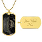 To My Badass Daughter Whenever You Feel Unloved Straighten Your Crown Dog Tag