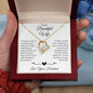 To My Beautiful Wife Heart Pendant Necklace, Gift for Wife, I Love You Jewelry Gift For Her