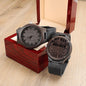 My Man Engraved Wooden Watch - When I Tell You I Love You I Don't Say It Out Of Habit