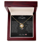 To My Daughter Love Knot Necklace Believe In Yourself Love Dad