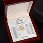 To My Beautiful Daughter Believe In Yourself I Am So Proud Of You Love Knot Necklace Love Mom
