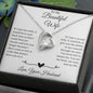 To My Beautiful Wife Heart Pendant Necklace, Gift for Wife, I Love You Jewelry Gift For Her