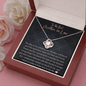 Mother In Law Wedding Gift, Love Knot Necklace, Mother Of The Groom Gift, Future Mother In Law Necklace Gift