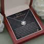 Mother In Law Wedding Gift, Love Knot Necklace, Mother Of The Groom Gift, Future Mother In Law Necklace Gift