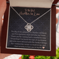 Mother In Law Wedding Gift, Love Knot Necklace, Mother Of The Groom Gift, Future Mother In Law Necklace Gift