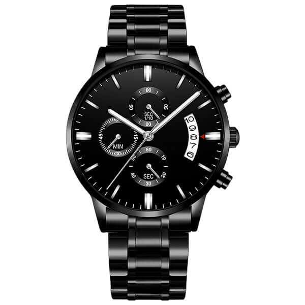 Black Chronograph Watch Best Dad By Par - Gift For Golf Lover - Watch For Golfers - Always Essential Gifts
