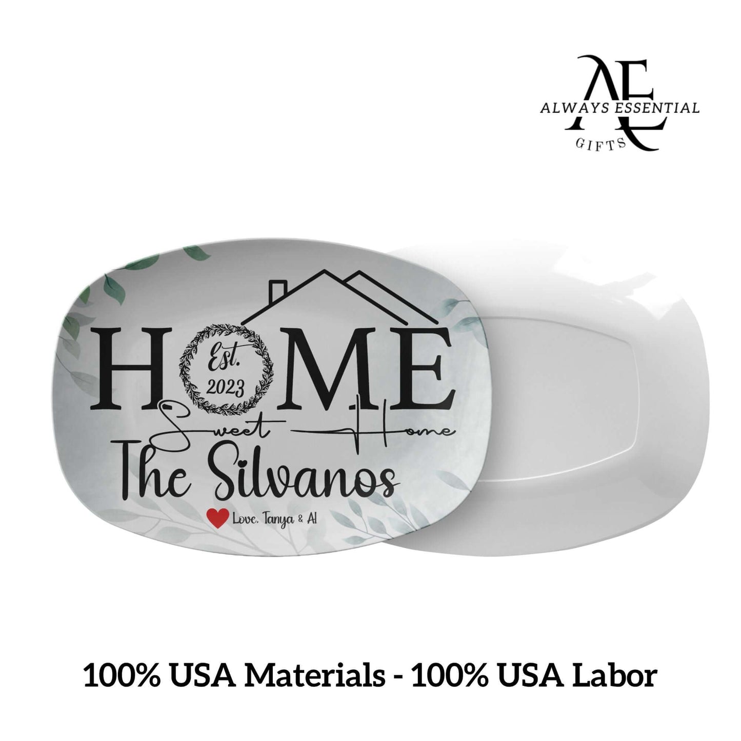 Personalized Housewarming Serving Tray Home Sweet Home Custom Gift