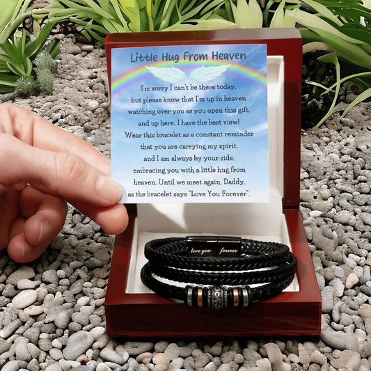 Memorial Bracelet For Men, Sympathy Gift For Him, Condolence Gift, Loss Of Child, Gift For Loss, Remembrance Gift