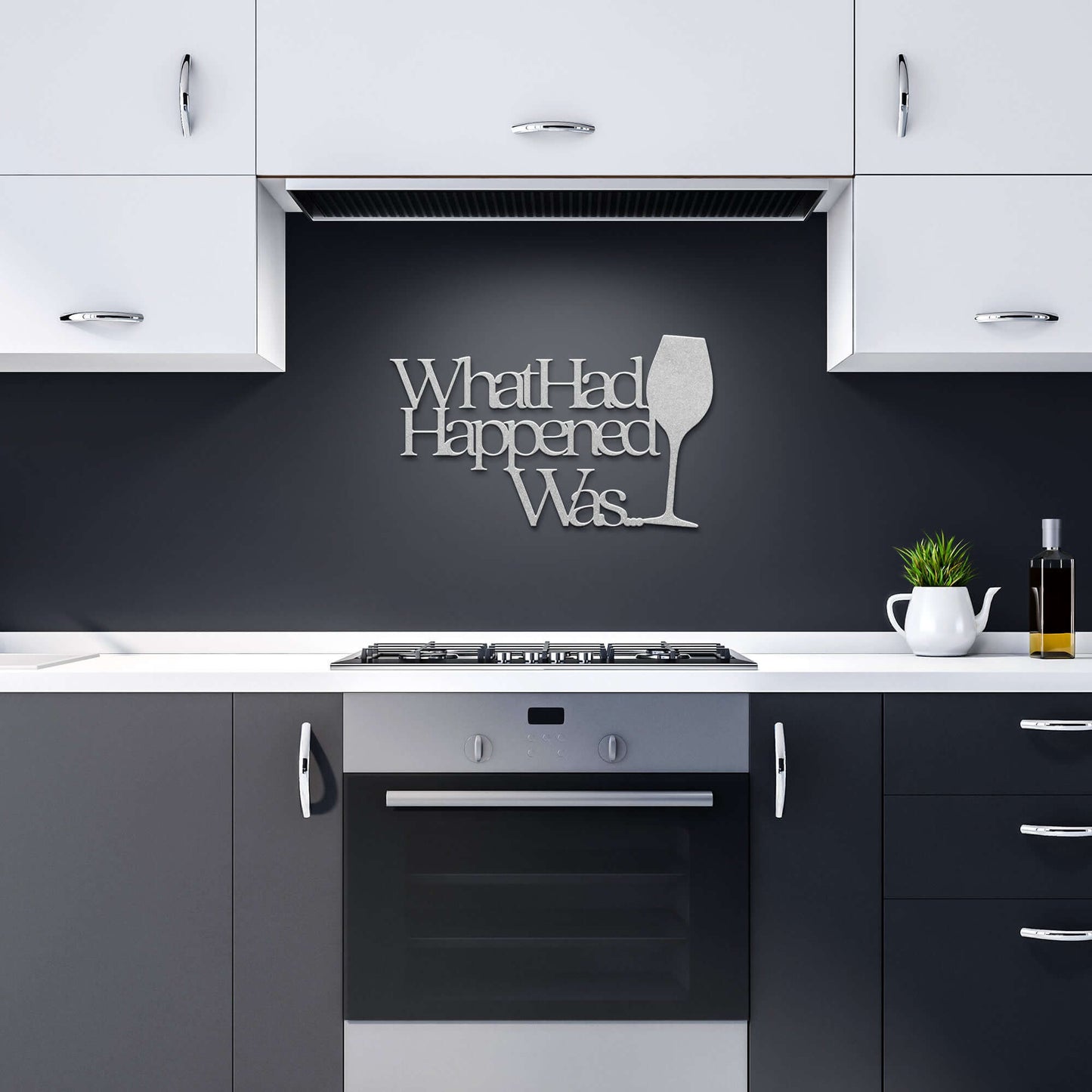 What Had Happened Was Metal Wall Art Sign - Home Decor Sign For Home