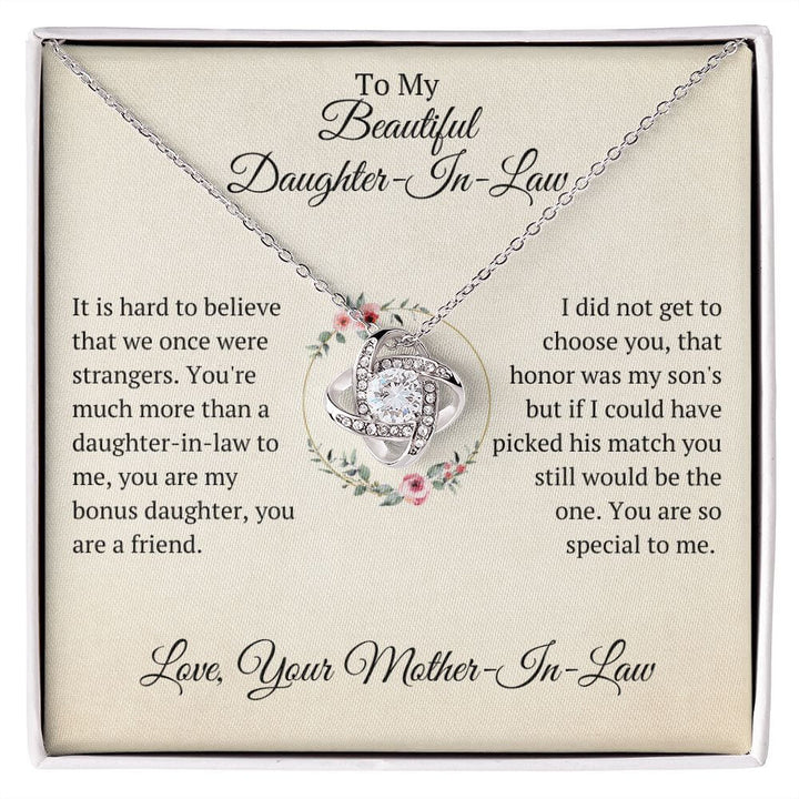 Daughter In Law Gift Necklace, Unique Birthday Gifts, Christmas